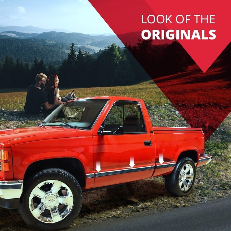 ALL-FIT Replacement Side Molding Trim Old Body Style 1988-99 Chevy/GMC Truck OBS gallery