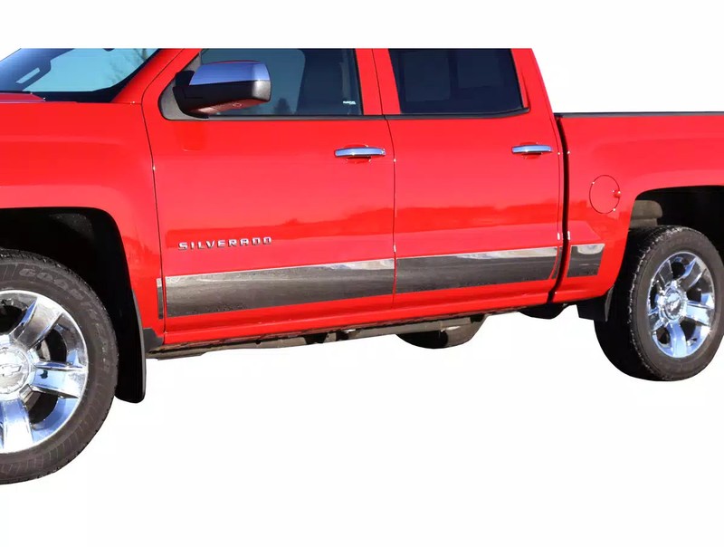 ICI SS Rocker Panel 4 1/2 inch Wide 8 Piece Cherokee 4 Door w/M w/F 97-99 gallery