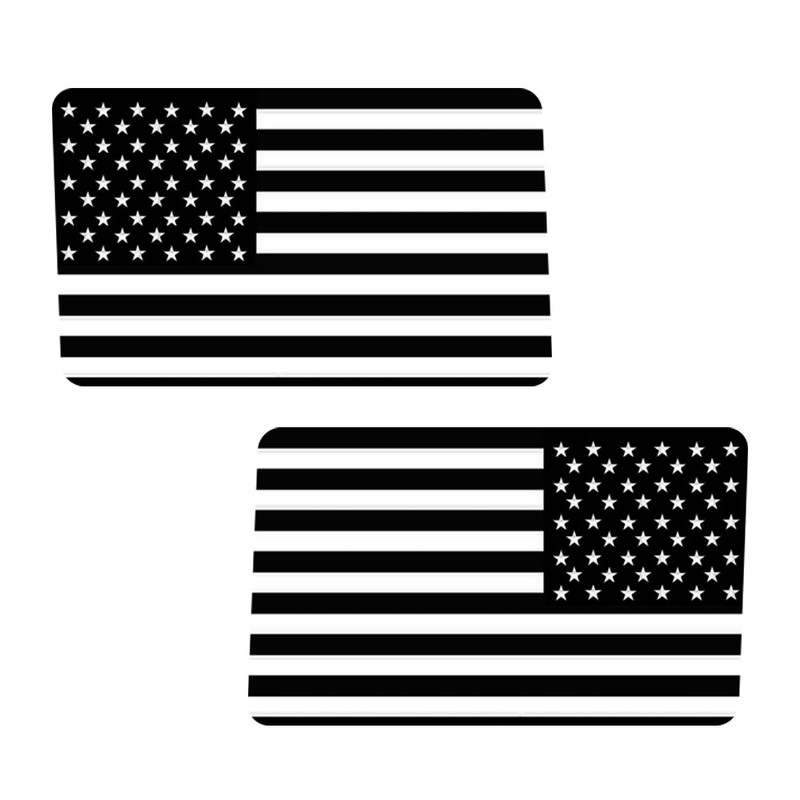 Car US Flag Rear Window Decal Vinyl Stickers Decor For Jeep Wrangler JK 2011-18 gallery