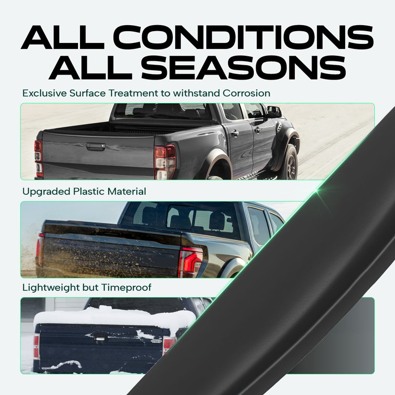 Rear Side Tailgate Molding for Ram 1500 2017-2018 1500 Classic 2019-2024 2500 gallery
