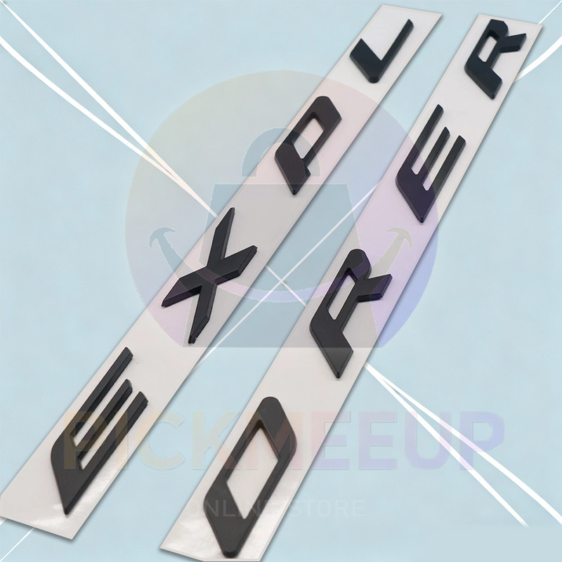 3D Matte Black Front Hood Letters For 2011-2024 Explorer Sport Emblems Modified gallery