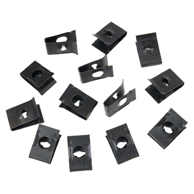Clips U-Type Metal Bumper Fender Motorcycles Replacement Trim 17mmx10.5mm gallery