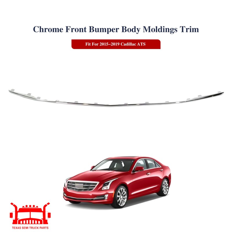 1 Pcs Chrome Front Bumper Body Moldings Trim For 2015-2019 Cadillac ATS 22879656