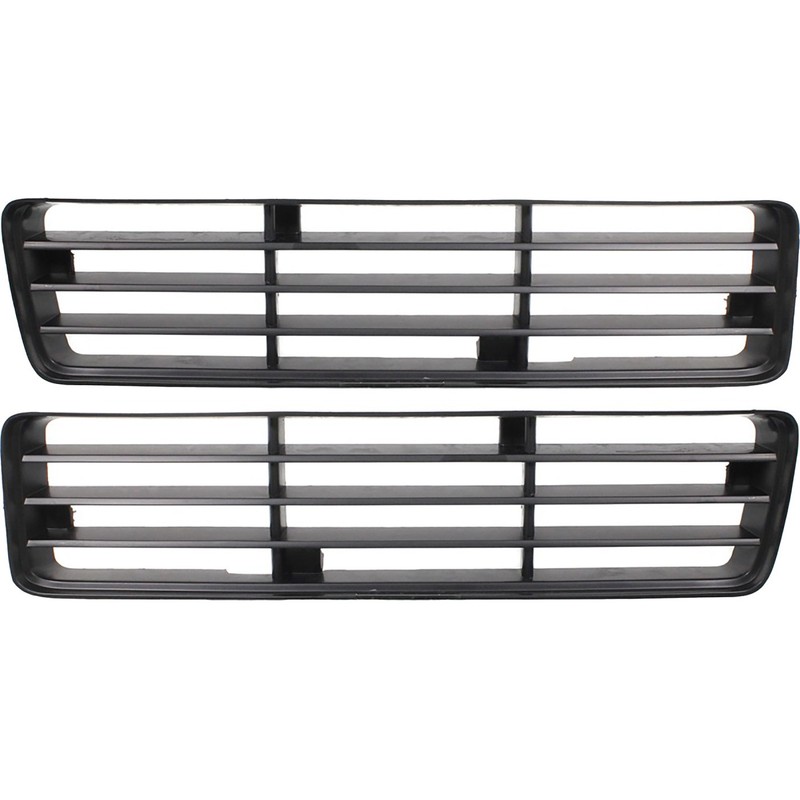 Grille Assemblies Set of 2 Driver & Passenger Lower For Dodge Ram Truck Pair