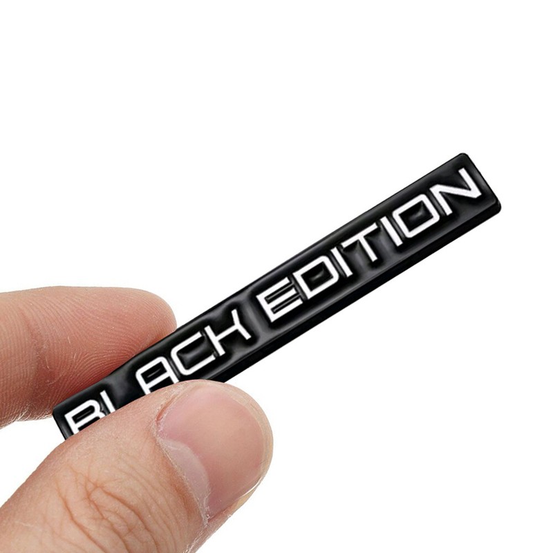Black Edition Logo Trunk Decal Emblem Badge Car Interior Sticker Car Accessories gallery