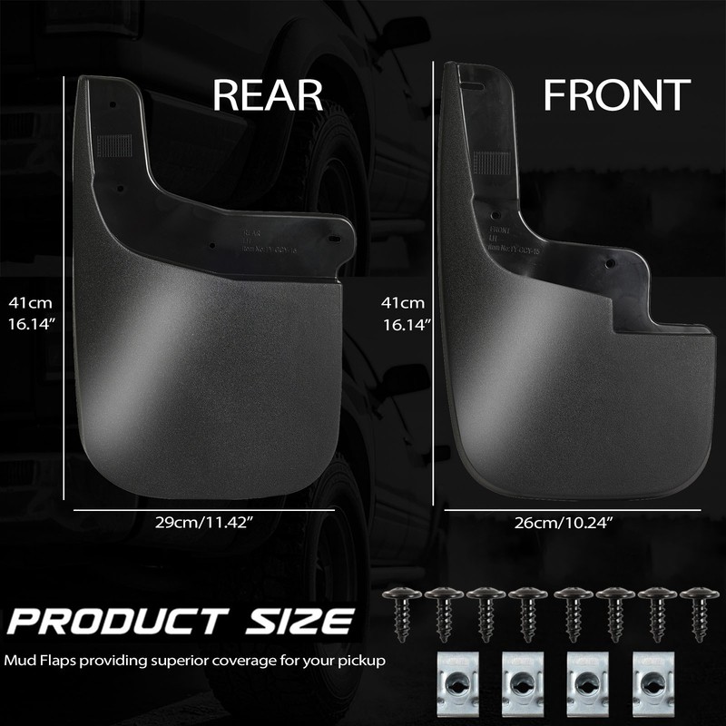 4pcs For Chevy Colorado GMC Canyon 2015-2022 Splash Guards Mud Flaps Front,Rear gallery