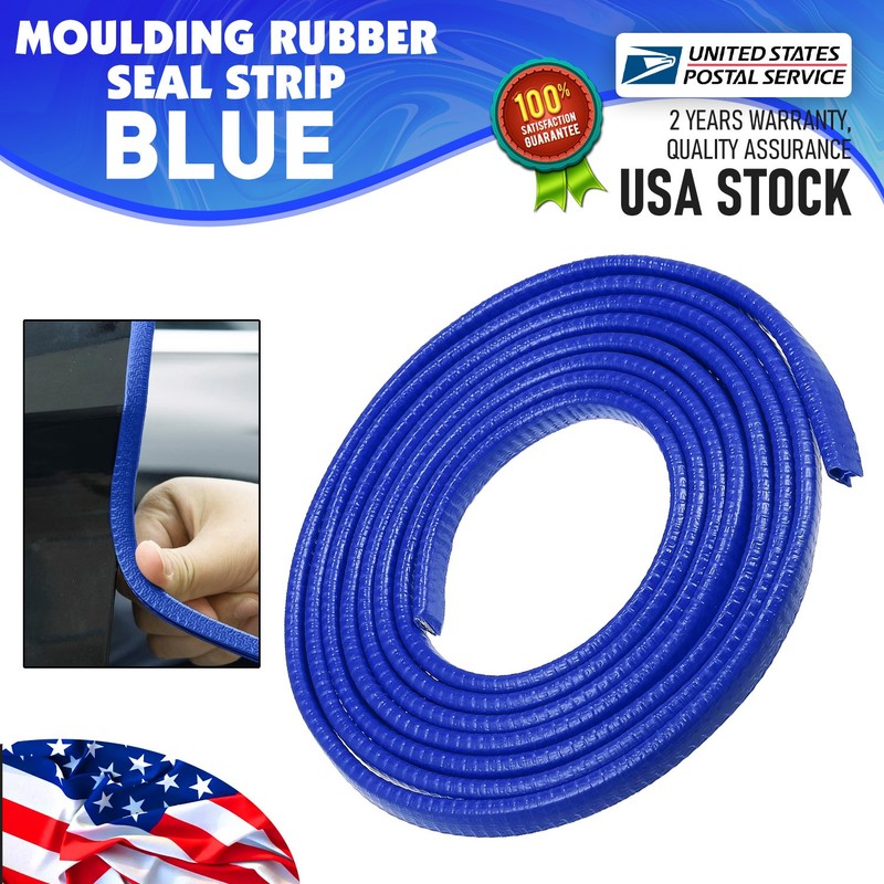 Easy to install blue Molding rubber seal strip For Car Truck Door Bumper strip