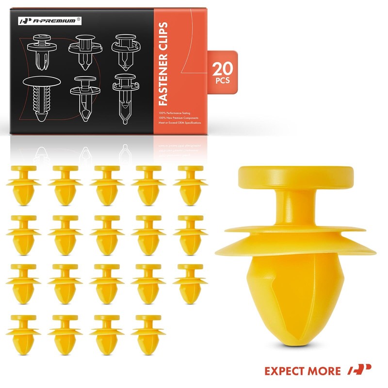 A-Premium 20x 12mm Trim Side Skirt&Sill Rocker Moulding Retainer Clip for Jaguar gallery