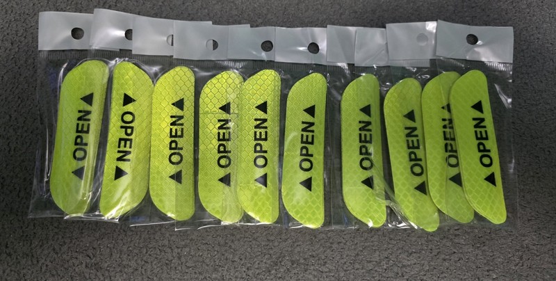 40pcs 🔼OPEN🔼 door reflective sticker Car Door Reflective Safety Warning Signs