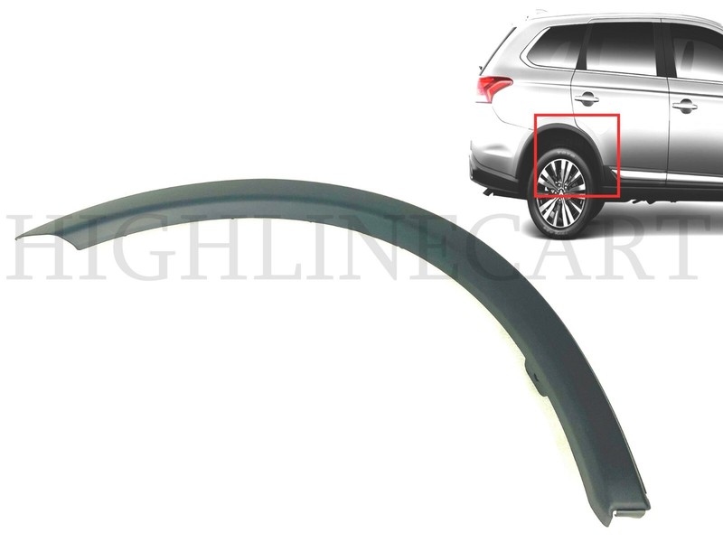 For 2014-2020 Mitsubishi Outlander Rear Right Wheel Trim Flare Arch Molding RH