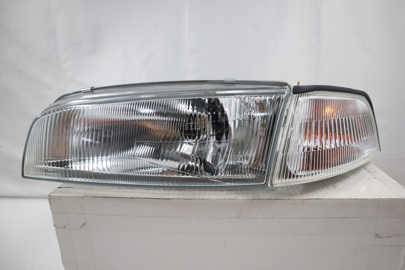 1997 98 99~2002 Lancer Evo 4 Clear Head Lights Clear Corner Mirage Headlights gallery