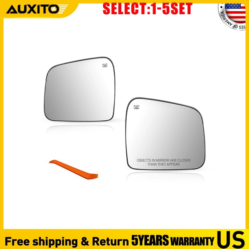 Heated Side Mirror Glass with Blind Spot For 2011-22 Jeep Dodge Left Right 2-10X