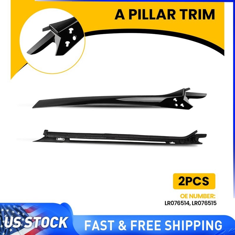 2Pcs Front Windshield Trim Finisher A Pillar Post For Range Rover Sport 2014-22