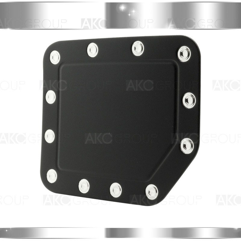 Fuel Door Cover Cap Stick On Overlay Trim Matte Black For 2004-2021 Nissan Titan gallery