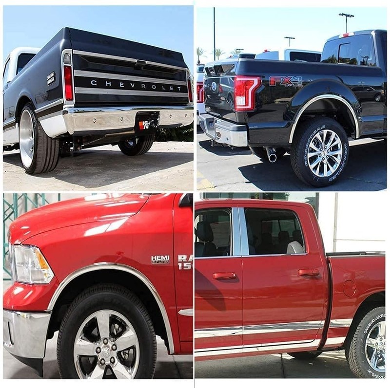 Versatile 25Ft Automotive Chrome Trim Molding - Easy to Install & Durable gallery