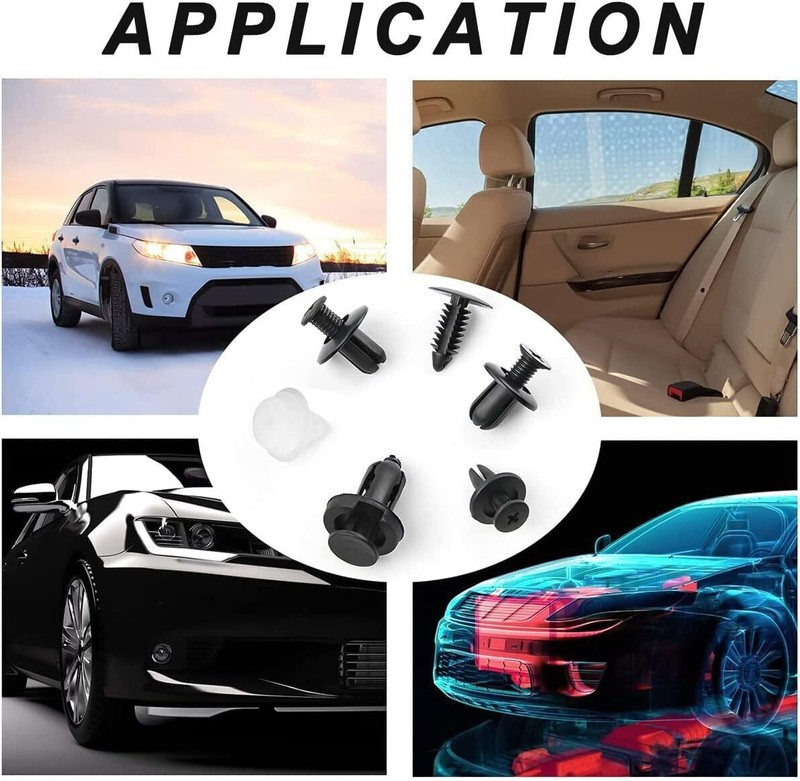 For Kia Car Push Pin Rivet Bumper Door Trim Panel Retainer Clip Fastener Kit gallery
