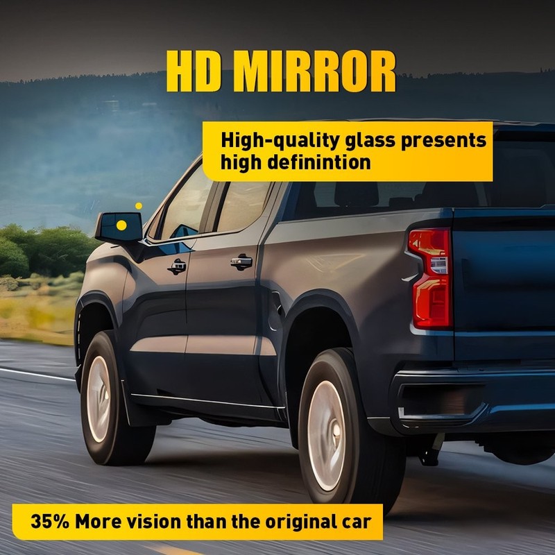 Driver Side Heated Mirror Glass Lower For 20-2021 GMC Sierra 2500/3500 HD 2-20x gallery