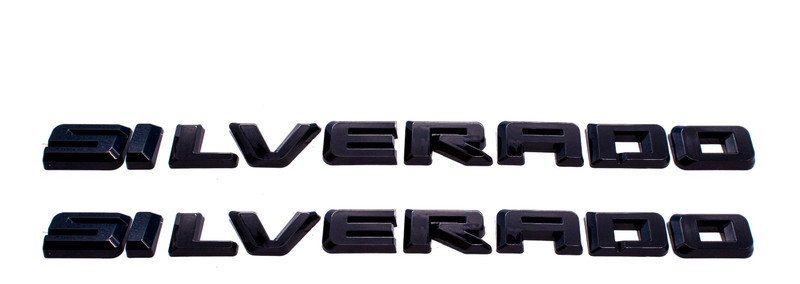 Gloss Black Overlay Emblem Fit 2019-2026 Chevrolet Silverado 1500 LT
