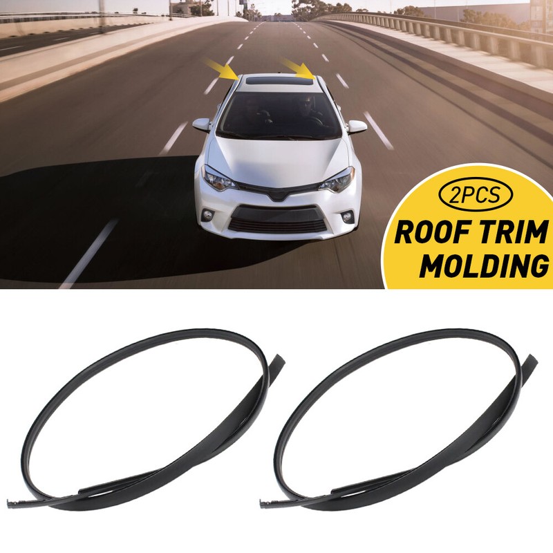 For 2014-2017 Toyota Corolla Sedan 2X Left+Right Roof Drip Molding Weatherstrip