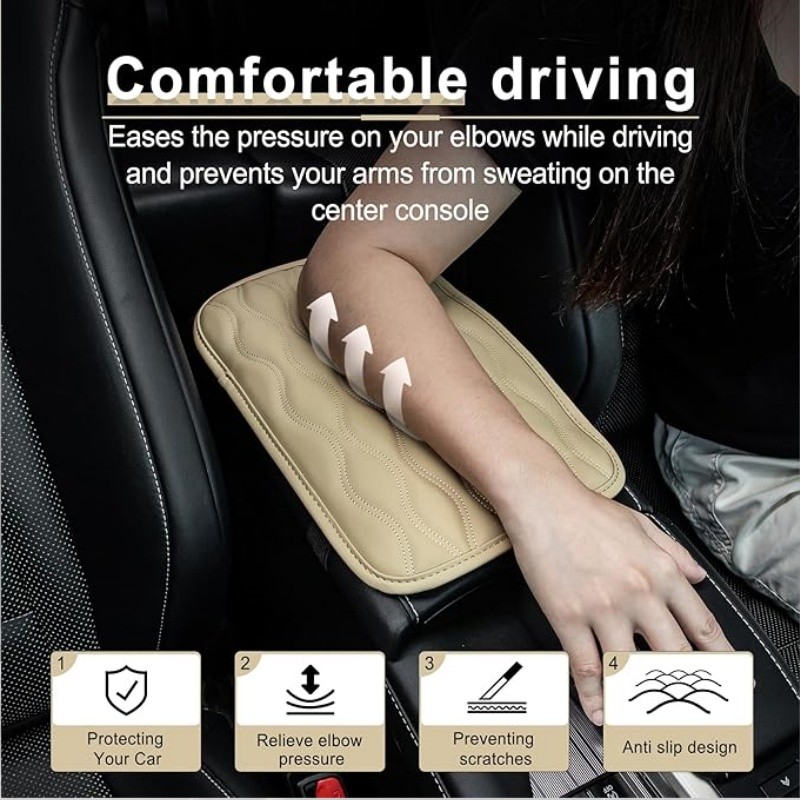 Car Center Console Pad Waterproof Auto Armrest Seat Box Cover Arm Rest Protector gallery