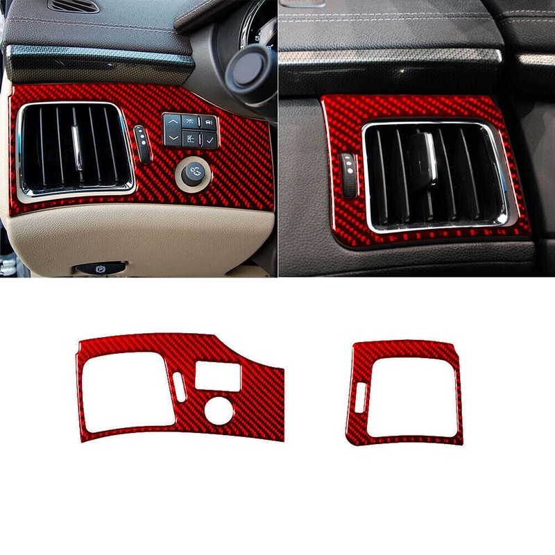 31PCS NEW Real Red Carbon Fiber Whole Interior Trim Set For Cadillac CTS 2008-13 gallery