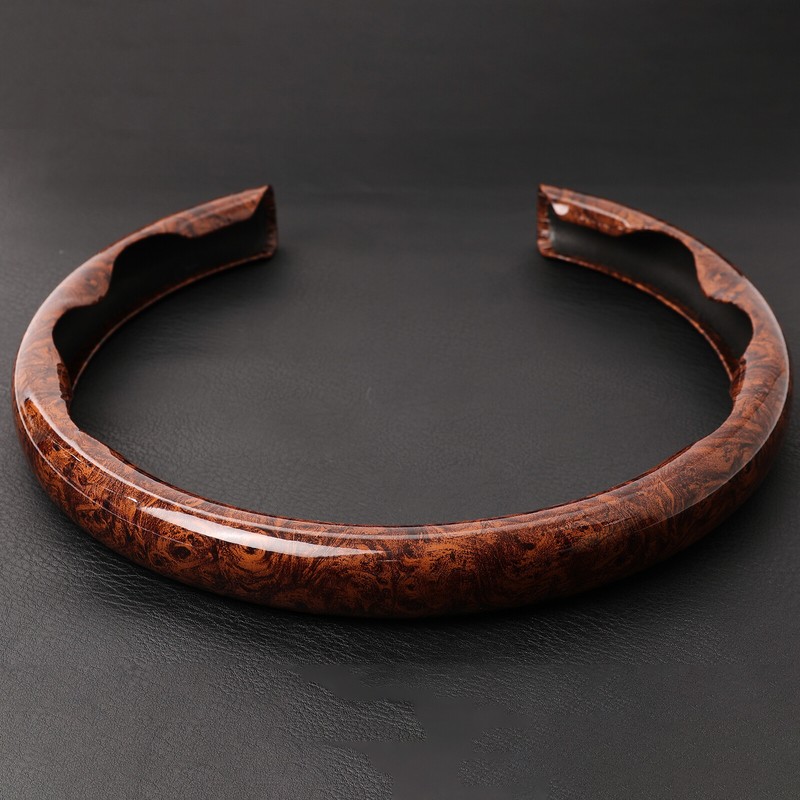 Universal Steering Wheel Cover Wood Grain Ultra-thin Breathable Car Non-slip