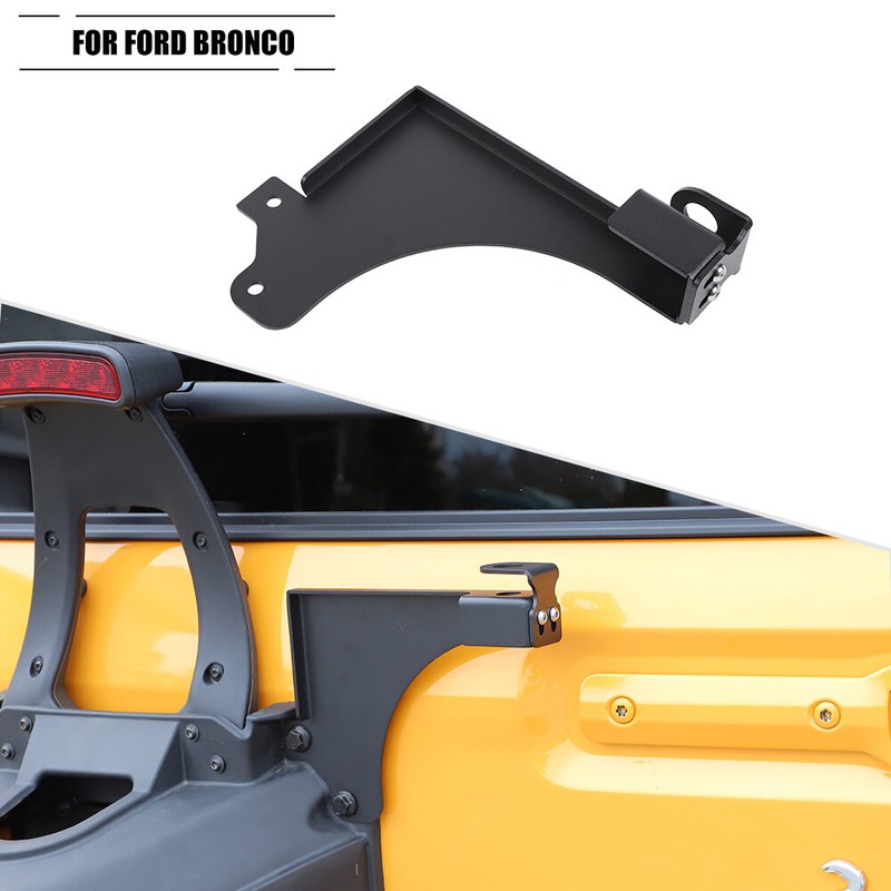 Tailgate Trunk Rear Antenna Holder Bracket For Ford Bronco 2021+ Black Exterior