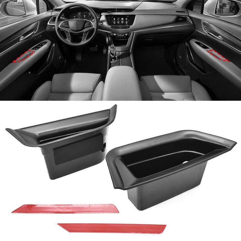 2x Door Side Storage Box Organizer Handle Pocket For Cadillac XT5 2016-2022 gallery