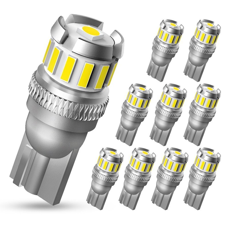 10X T10 2825 168 192 LED License Map Dome Trunk Door Cargo Light Bulbs 2F