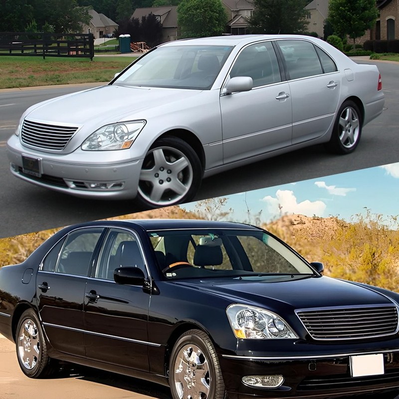 6Pcs Glossy Black Pillar Posts Window Cover Fit For Lexus LS430 2001-2006 1~10X gallery