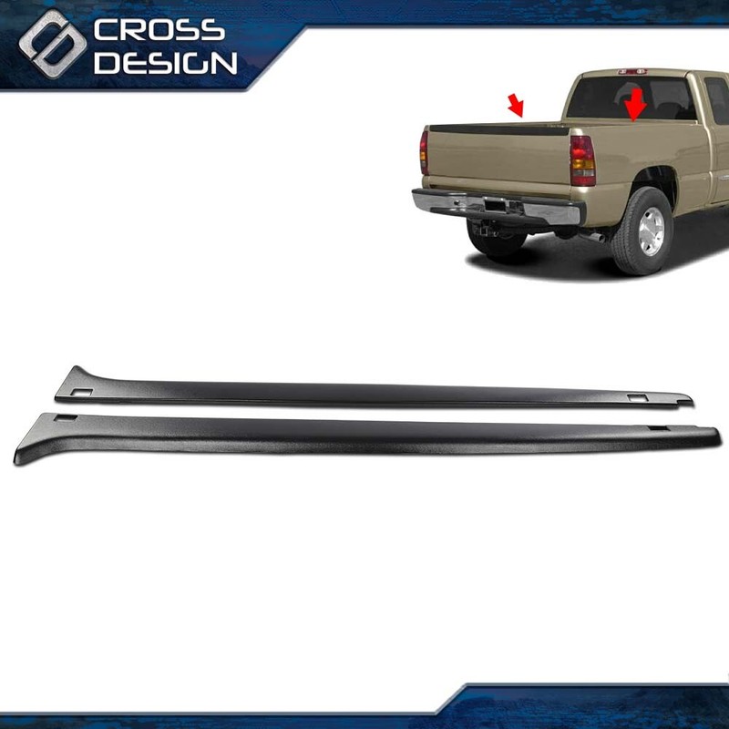 Fit For 1999-2005 Chevrolet Silverado GMC Sierra 1500 Stepside Bed Rail Caps Set gallery