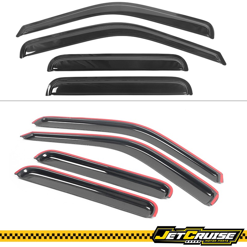 Fits 99-16 Ford F250 F350 F450 F550 Super Duty Crew Cab Acrylic Window Visor 4PC gallery