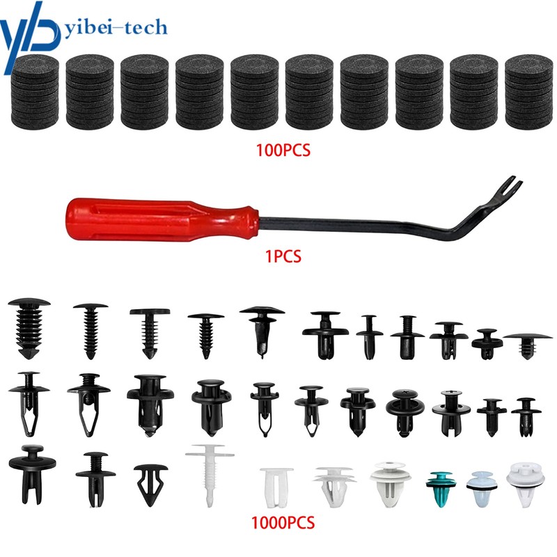 32 Most Popular Sizes 1101 PCS Car Door Panel Trim Clips Kit Car Retainer Clips gallery