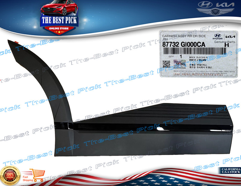 ⭐GENUINE⭐ REAR Door Lower Molding RIGHT For 22-24 Hyundai Ioniq 5 87732GI000CA