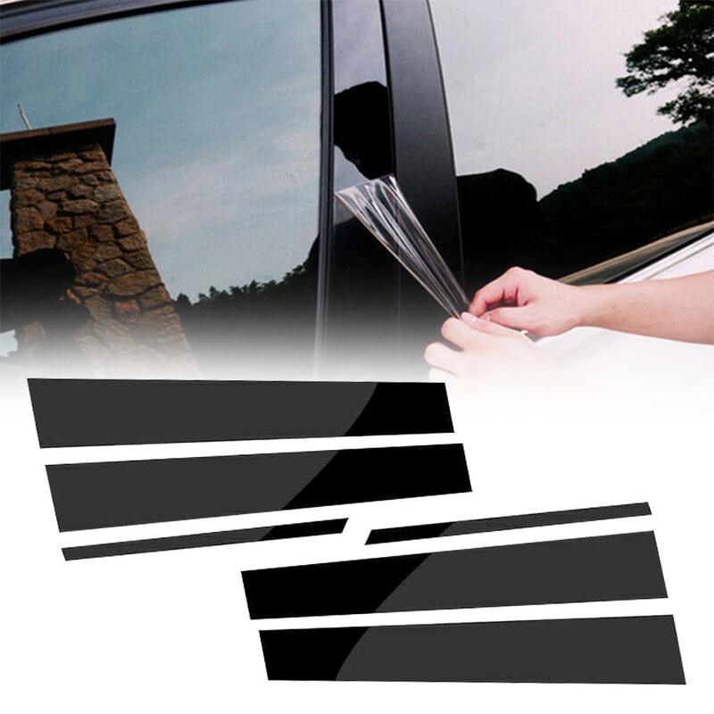 6pcs Black Pillar Posts for Toyota Corolla 2014-2018 Set Door Trim Cover Kit New