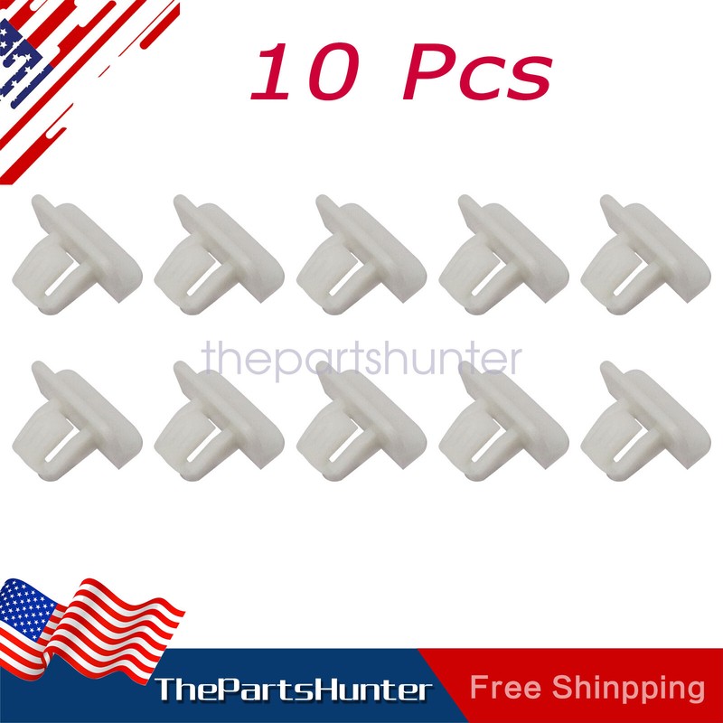 White Fits For 2016-2022 Chevrolet Malibu Bumper Molding Clips 10pc 11547341