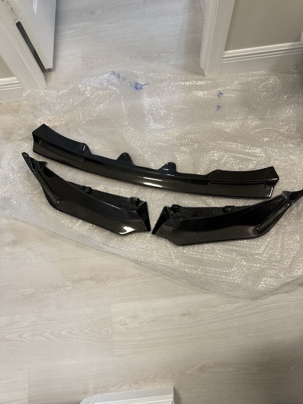 Real Carbon Front Bumper Splitters Lip V Style For BMW G80 M3 G82 G83 M4 21-2025