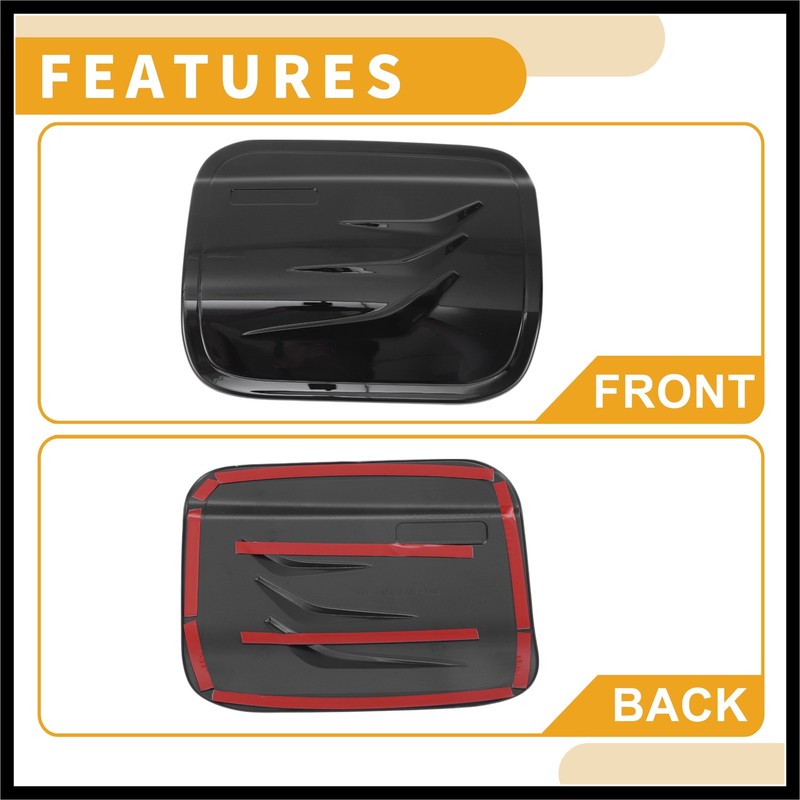 1Pc Fuel Tank Cover Door Gas Filler Cap For Toyota Camry 2018-2025 Glossy Black gallery
