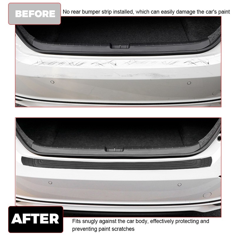 Rear Bumper Protector For Toyota Sedan SUV - Trimmable Anti-Scratch PVC Silicone gallery