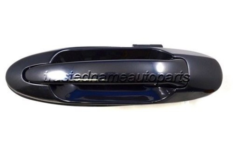 fits 2001 to 2007 Toyota Sequoia Exterior Door Handle Smooth Black Rear Left