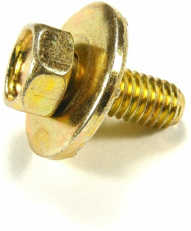 Metric Body Bolts Barbed Nuts- M6-1.0 x 16mm 10mm Hex 10 Ea #2117(1903/1922)-TBB gallery