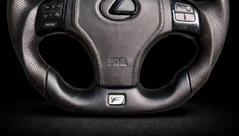 Lexus IS250 IS350 ISF Customized Sports Leather Steering Wheel 2006-2013 gallery
