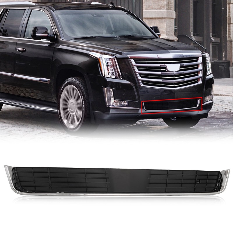 Chrome Front Lower Bumper Trim Grille Fit For Cadillac Escalade 2015-2020