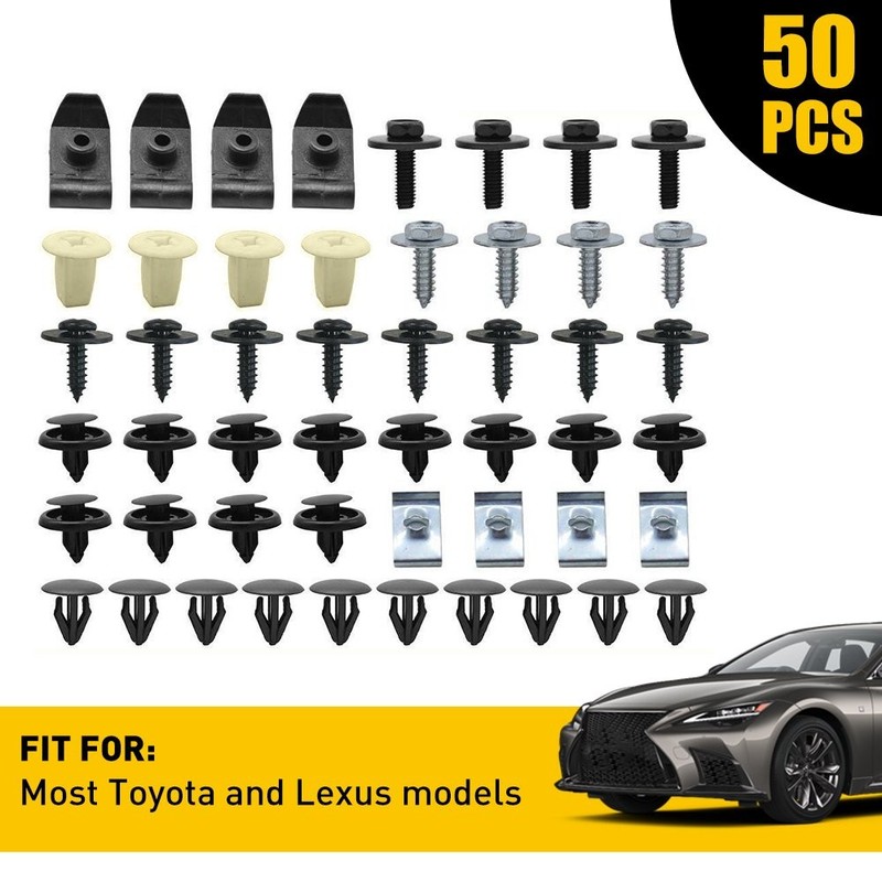 Bumper Splash Shield Hood Engine Push Clip Screw Rivet Trim For Toyota Lexus EAW
