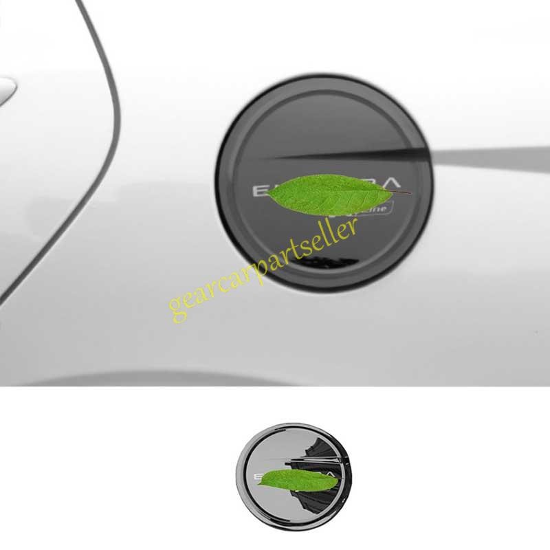 For Hyundai Elantra 21-2024 Black Steel Side Door Fuel Oil Tank Cap Cover Trim