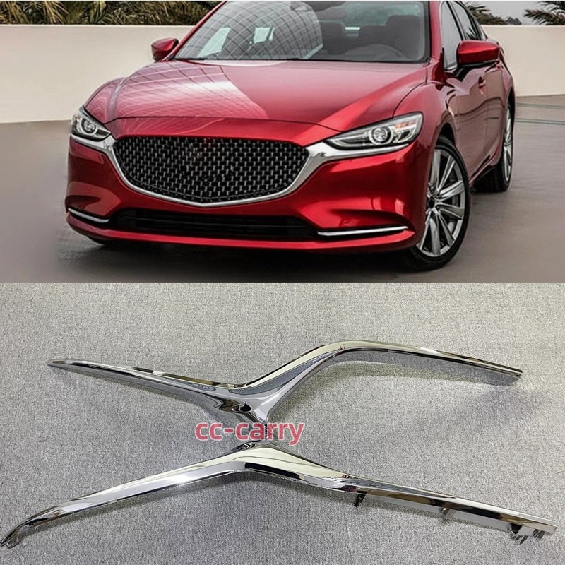 New Grille Molding Fits For Mazda 6 Driver Passenger Side 2018-2021