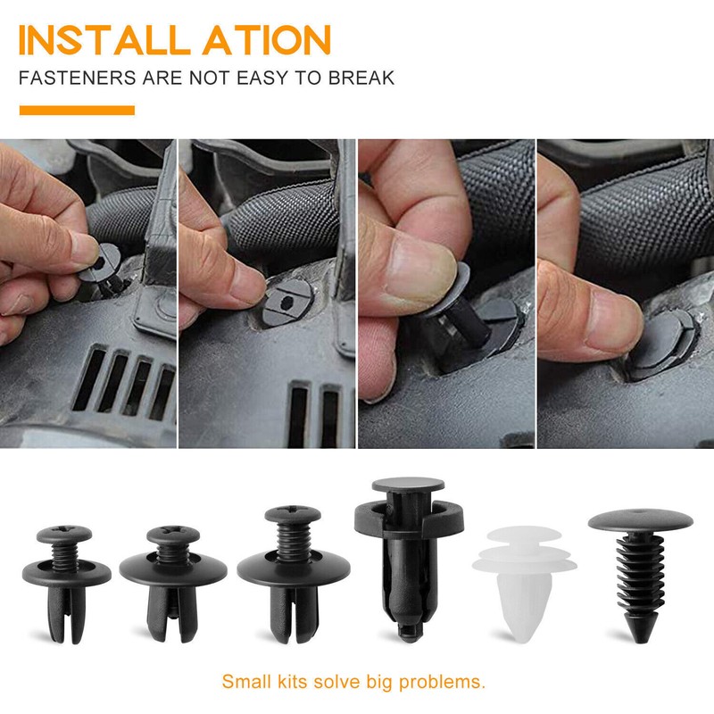 For Nissan Fastener Box Set Bumper Fender Liner Push Type Retainer Clips -100x gallery