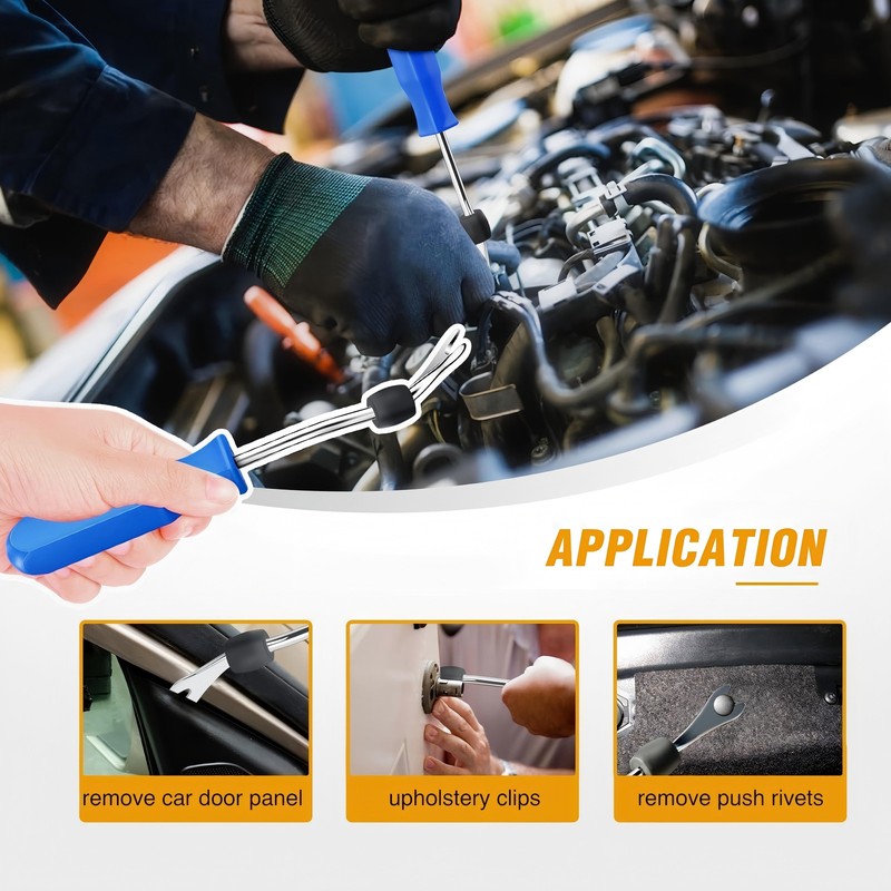 1295PCS Car Retainer Auto Fasteners Body Plastic Trim Clips Pin Rivet Bumper Kit gallery