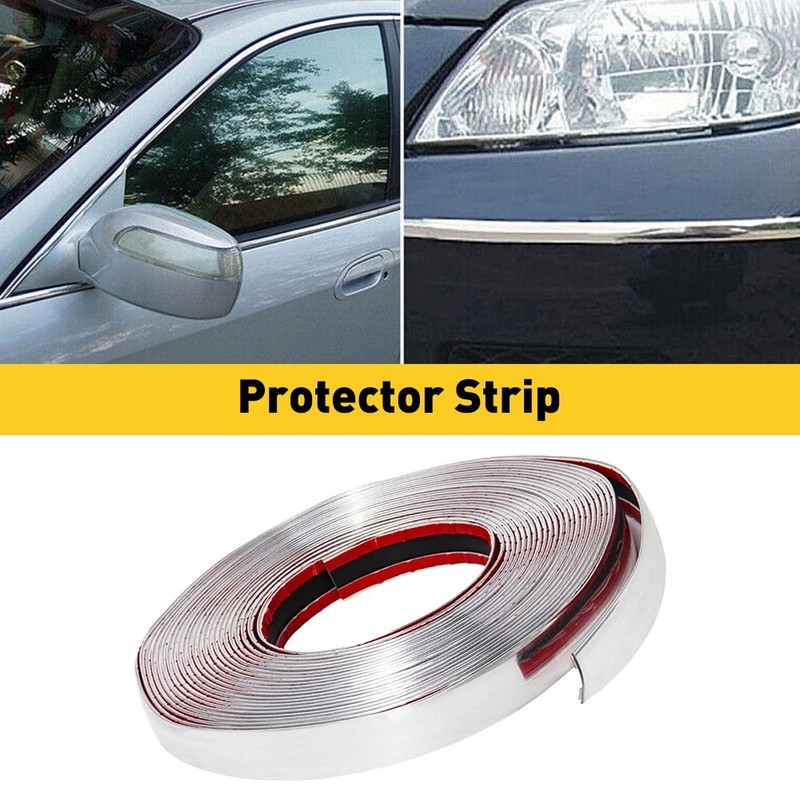 3/4″ 16ft Chrome Strip Molding Decoration Car Body Door Side Protector Trim