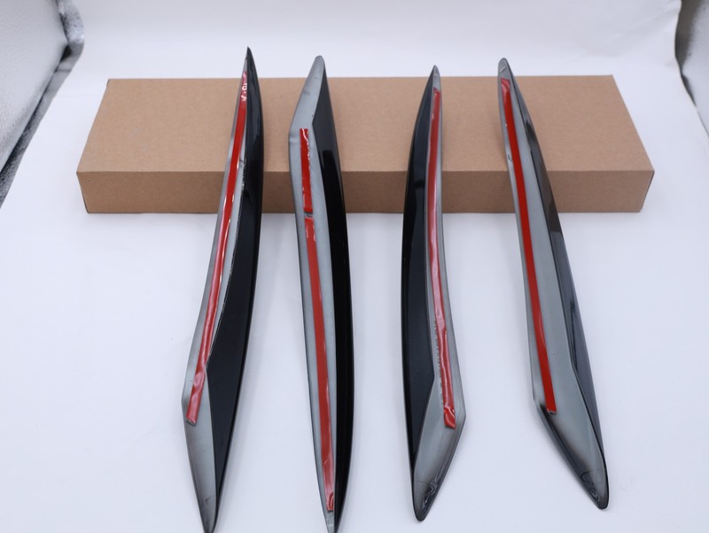 Black Front Bumper Lip Splitter Fog Light Trim for Benz E-Class W213 16-20 gallery